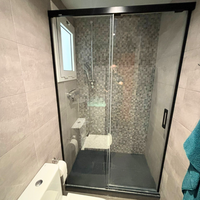 mampara efecto cromo